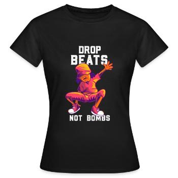 Breakdance breaker hip hop bboy - Frauen T-Shirt - Schwarz - Vorne - AI Model Female 172 dark (172cm)