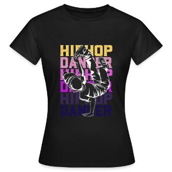 Breakdance Breakdancer - Frauen T-Shirt - Schwarz - Vorne - AI Model Female 172 dark (172cm)