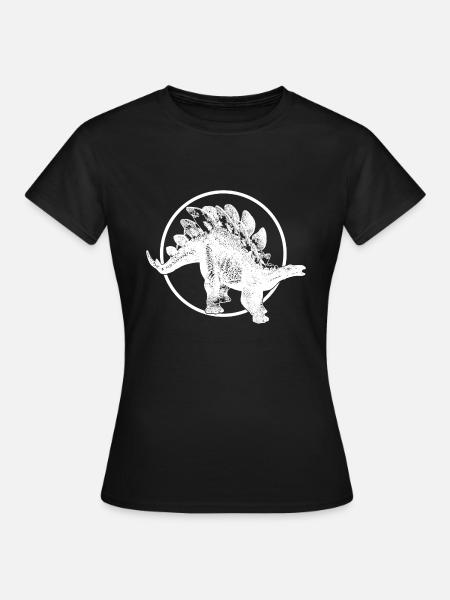 Stegosaurus - Frauen T-Shirt - Schwarz