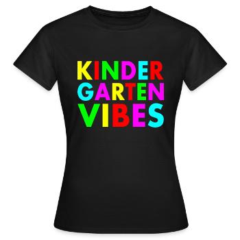 kindergarten vibes - T-shirt Femme - noir - Devant - AI Model Female 172 dark (172cm)