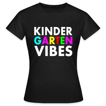 kindergarten vibes - T-shirt Femme - noir - Devant - AI Model Female 172 dark (172cm)