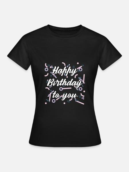 anniversaire - T-shirt Femme - noir