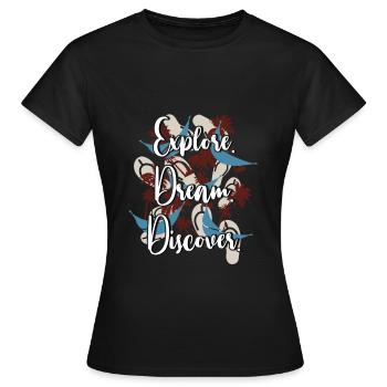 Voyage - T-shirt Femme - noir - Devant - AI Model Female 172 dark (172cm)