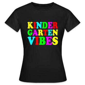 ambiance de jardin d’enfants - T-shirt Femme - noir - Devant - AI Model Female 172 dark (172cm)