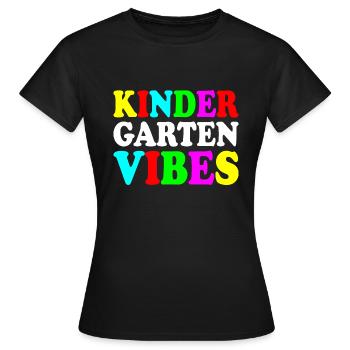 kindergarten vibes - T-shirt Femme - noir - Devant - AI Model Female 172 dark (172cm)