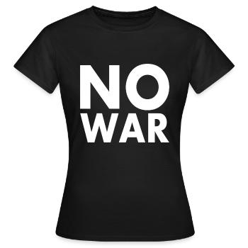 No war - Frauen T-Shirt - Schwarz - Vorne - AI Model Female 172 dark (172cm)