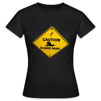 Garde d'escargot - T-shirt Femme - noir - Devant - AI Model Female 172 dark (172cm)