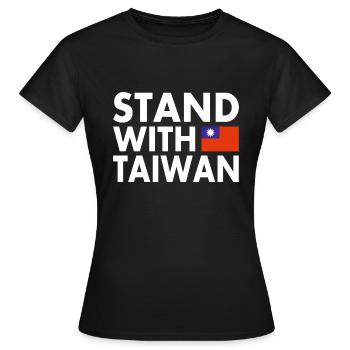 Stand with taiwan - Women's T-Shirt - black - Front - AI Model Female 172 dark (172cm)