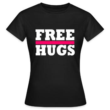 Free Hugs - Women's T-Shirt - black - Front - AI Model Female 172 dark (172cm)