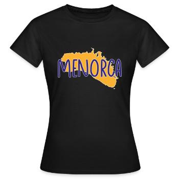Minorque - T-shirt Femme - noir - Devant - AI Model Female 172 dark (172cm)