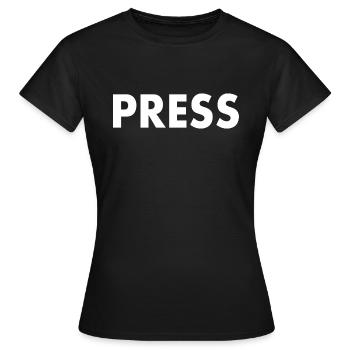 Press - T-shirt Femme - noir - Devant - AI Model Female 172 dark (172cm)