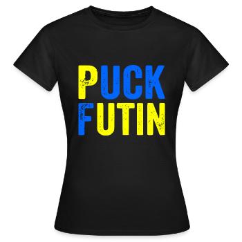 Puck futin - Frauen T-Shirt - Schwarz - Vorne - AI Model Female 172 dark (172cm)