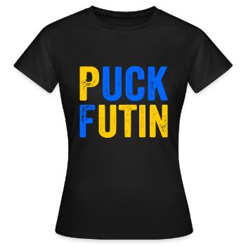 Puck futin - Frauen T-Shirt - Schwarz - Vorne - AI Model Female 172 dark (172cm)