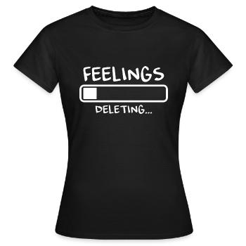Feelings are erased - Women's T-Shirt - black - Front - AI Model Female 172 dark (172cm)