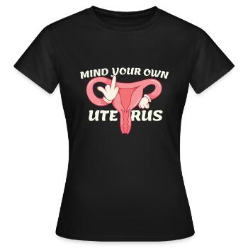 Pro Abortion Pro Choice Abtreibung Shirt Feminism - Women's T-Shirt - black - Front - AI Model Female 172 dark (172cm)