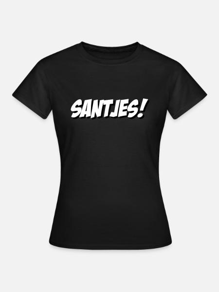 Santjes! - Frauen T-Shirt - Schwarz