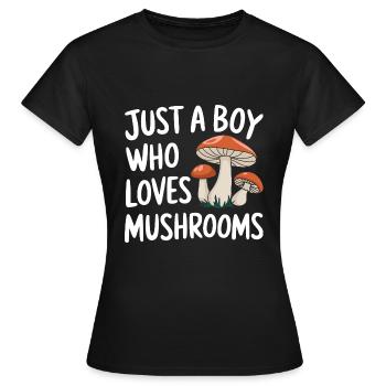 Champignons Champignons Champignon Champignon - T-shirt Femme - noir - Devant - AI Model Female 172 dark (172cm)