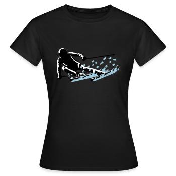 Ski, ski - T-shirt Femme - noir - Devant - AI Model Female 172 dark (172cm)