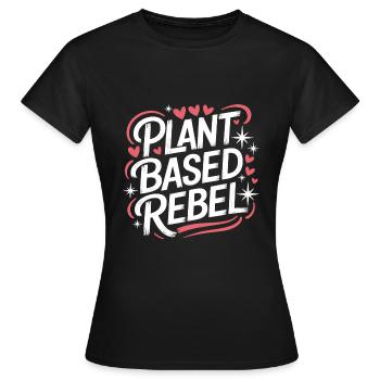 Végétarien Végétalien Végétarien Végétarien - T-shirt Femme - noir - Devant - AI Model Female 172 dark (172cm)