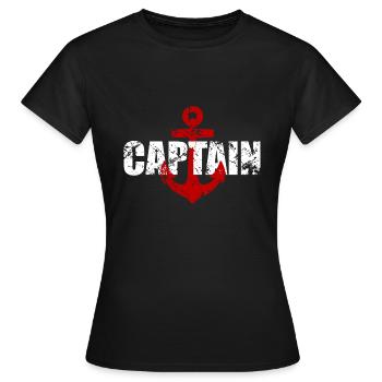 Capitaine capitaine - T-shirt Femme - noir - Devant - AI Model Female 172 dark (172cm)