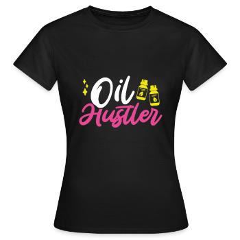 Oil Hustler Gift Fun Huiles essentielles - T-shirt Femme - noir - Devant - AI Model Female 172 dark (172cm)