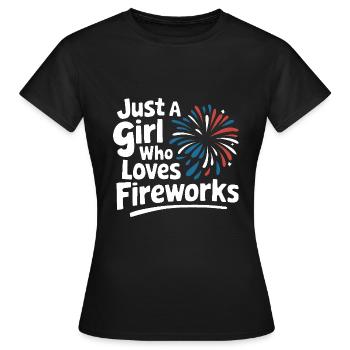 Pyrotechnie Feux d’artifice Pyrotechnie - T-shirt Femme - noir - Devant - AI Model Female 172 dark (172cm)