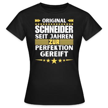Tailors matured to perfection - Women's T-Shirt - black - Front - AI Model Female 172 dark (172cm)