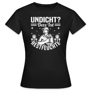 Mécanicien d’usine Mécatronicien pour la technique de réfrigération - T-shirt Femme - noir - Devant - AI Model Female 172 dark (172cm)