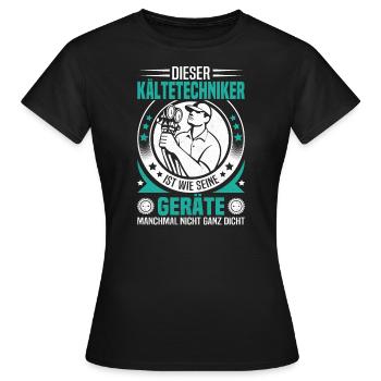 Kältetechniker Werkzeug Klimatechnik für - Frauen T-Shirt - Schwarz - Vorne - AI Model Female 172 dark (172cm)