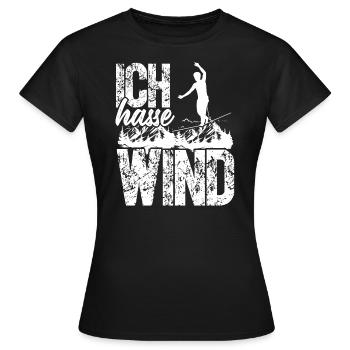 Slackline Slackliner d’intérieur Slackline Slackliner - T-shirt Femme - noir - Devant - AI Model Female 172 dark (172cm)