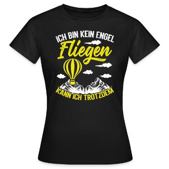 Hot Air Balloon Balloon Crew Ballooning Balloon - Women's T-Shirt - black - Front - AI Model Female 172 dark (172cm)