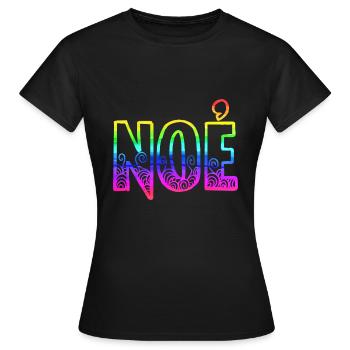 noe rs rainbow - Women's T-Shirt - black - Front - AI Model Female 172 dark (172cm)