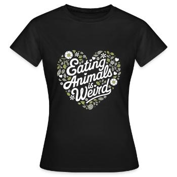 Végétarien Végétalien Végétarien Végétarien - T-shirt Femme - noir - Devant - AI Model Female 172 dark (172cm)