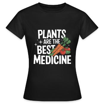 Végétarien Végétalien Végétarien Végétarien - T-shirt Femme - noir - Devant - AI Model Female 172 dark (172cm)