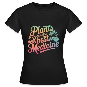 Végétarien Végétalien Végétarien Végétarien - T-shirt Femme - noir - Devant - AI Model Female 172 dark (172cm)
