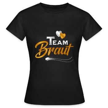 Team Braut - Frauen T-Shirt - Schwarz - Vorne - AI Model Female 172 dark (172cm)