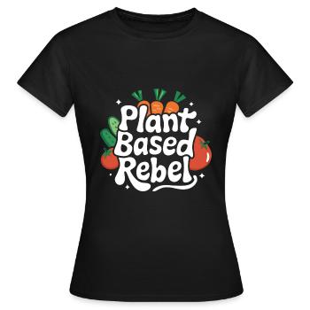 Végétarien Végétalien Végétarien Végétarien - T-shirt Femme - noir - Devant - AI Model Female 172 dark (172cm)