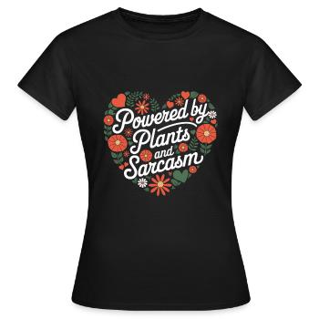 Végétarien Végétalien Végétarien Végétarien - T-shirt Femme - noir - Devant - AI Model Female 172 dark (172cm)
