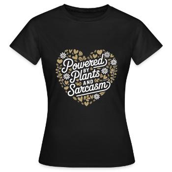 Végétarien Végétalien Végétarien Végétarien - T-shirt Femme - noir - Devant - AI Model Female 172 dark (172cm)