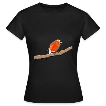 Bouvreuil / Bouvreuil - T-shirt Femme - noir - Devant - AI Model Female 172 dark (172cm)