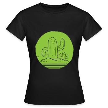 Kaktus saftig Kaktusspezialist - Frauen T-Shirt - Schwarz - Vorne - AI Model Female 172 dark (172cm)