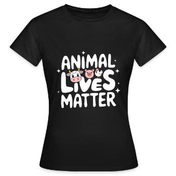 Végétarien Végétalien Végétarien Végétarien - T-shirt Femme - noir - Devant - AI Model Female 172 dark (172cm)