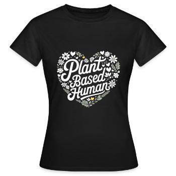 Végétarien Végétalien Végétarien Végétarien - T-shirt Femme - noir - Devant - AI Model Female 172 dark (172cm)