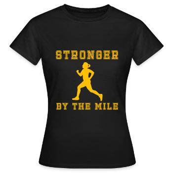 Lustiger Ultramarathon Marathonläufer - Frauen T-Shirt - Schwarz - Vorne - AI Model Female 172 dark (172cm)