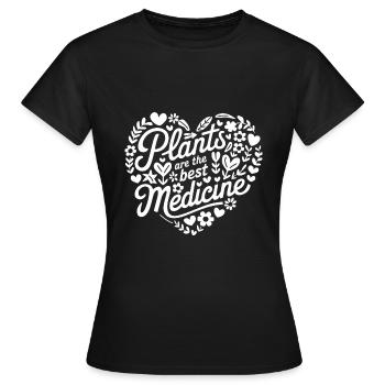 Végétarien Végétalien Végétarien Végétarien - T-shirt Femme - noir - Devant - AI Model Female 172 dark (172cm)