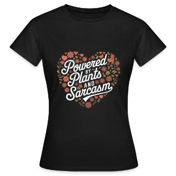 Végétarien Végétalien Végétarien Végétarien - T-shirt Femme - noir - Devant - AI Model Female 172 dark (172cm)