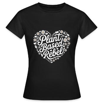 Végétarien Végétalien Végétarien Végétarien - T-shirt Femme - noir - Devant - AI Model Female 172 dark (172cm)