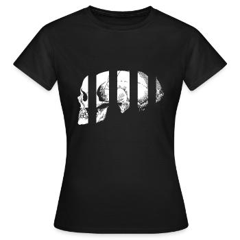 Crâne - T-shirt Femme - noir - Devant - AI Model Female 172 dark (172cm)