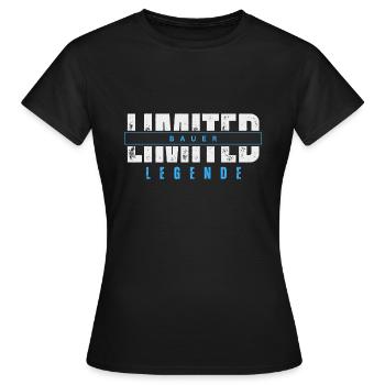 Légende fermière limitée. - T-shirt Femme - noir - Devant - AI Model Female 172 dark (172cm)