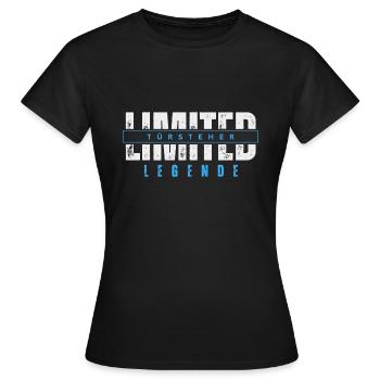Légende du videur limité. - T-shirt Femme - noir - Devant - AI Model Female 172 dark (172cm)